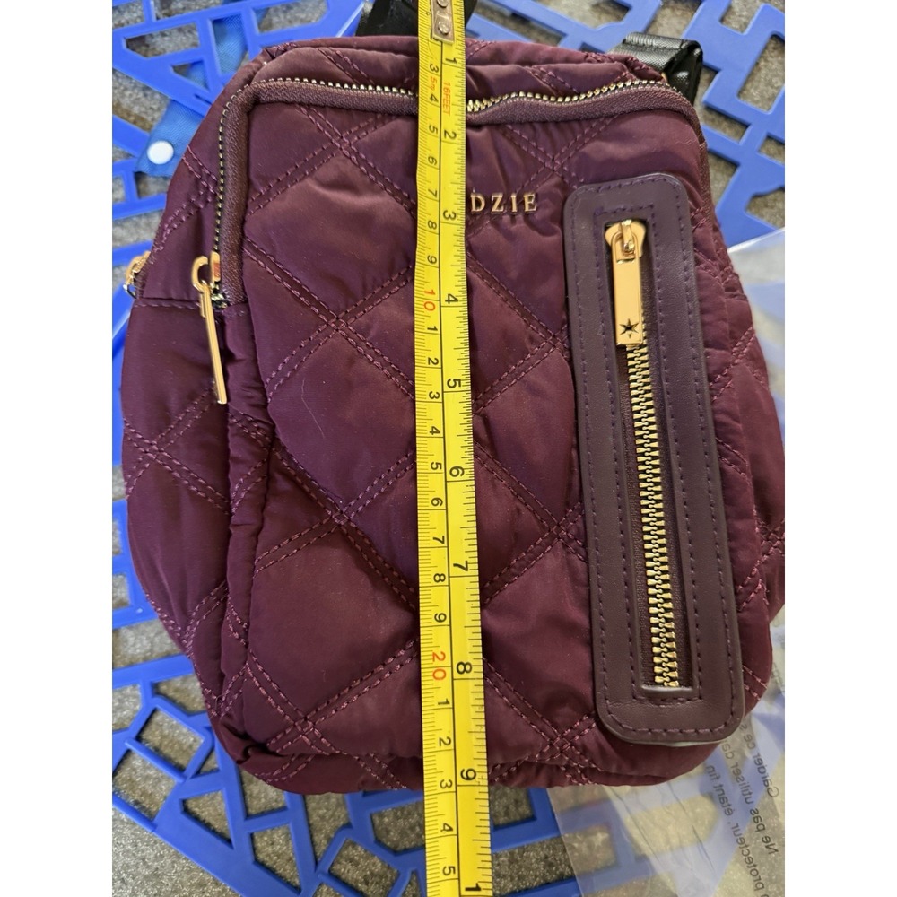 Kedzie Cloud 9 Convertible Backpack Sling Crossbody Mulberry Quilted Bag - Picture 6 of 7